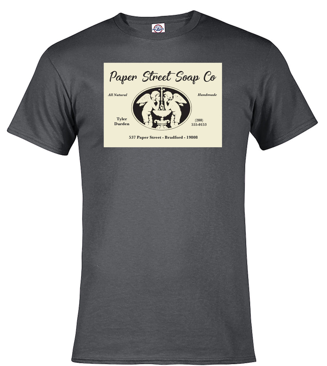 Charcoal Business Card T-Shirt