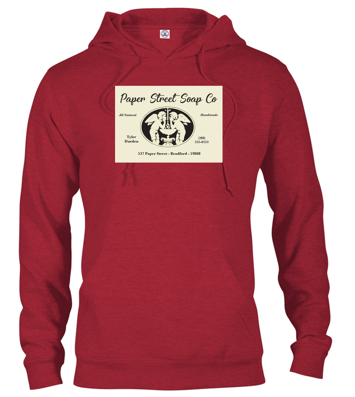 Red Business Card Hoodie