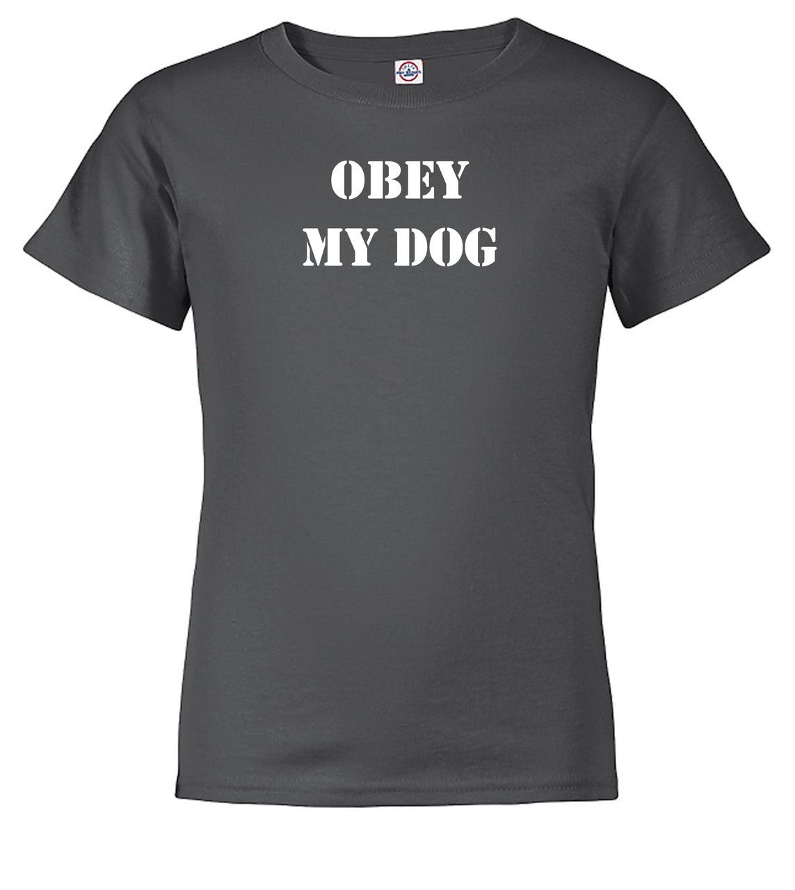 Charcoal Obey My Dog Youth/Toddler T-Shirt