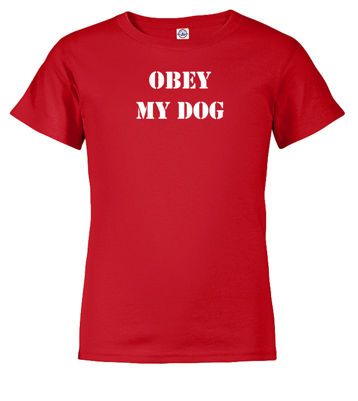 Red Obey My Dog Youth/Toddler T-Shirt