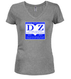 Gray The Center Juniors V-Neck T-Shirt