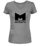 Gray Fashion Icon Juniors V-Neck T-Shirt