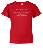 Red Always be a Pirate Youth/Toddler T-Shirt