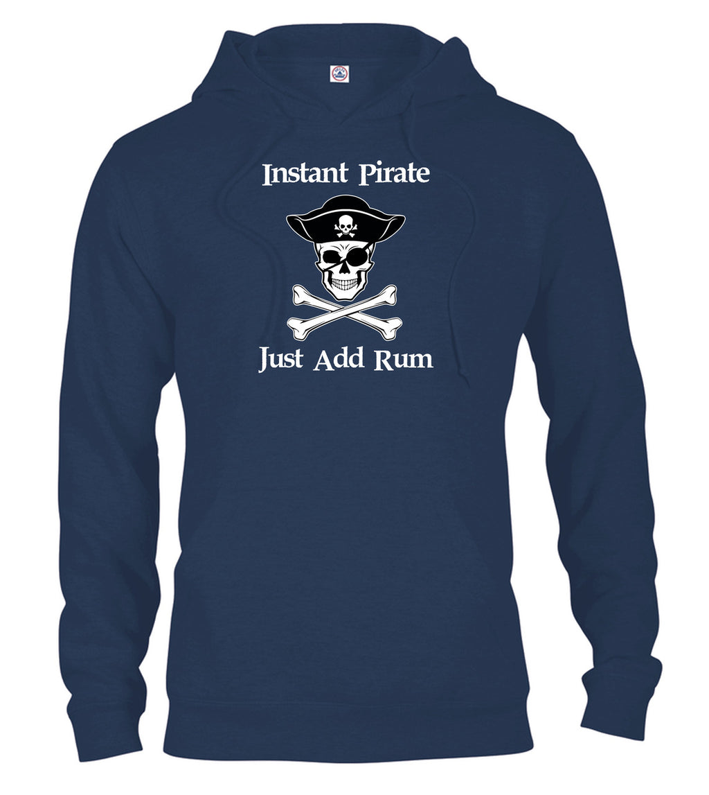Navy Instant Pirate Just Add Rum Hoodie