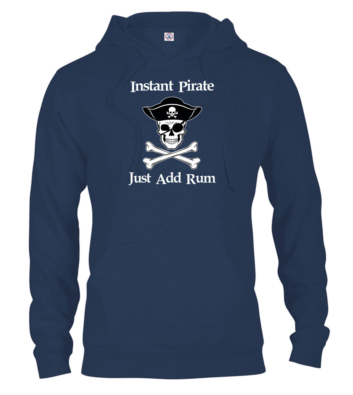 Navy Instant Pirate Just Add Rum Hoodie