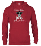 Red Instant Pirate Just Add Rum Hoodie