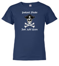 Navy Instant Pirate Just Add Rum Youth/Toddler T-Shirt