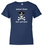 Navy Instant Pirate Just Add Rum Youth/Toddler T-Shirt