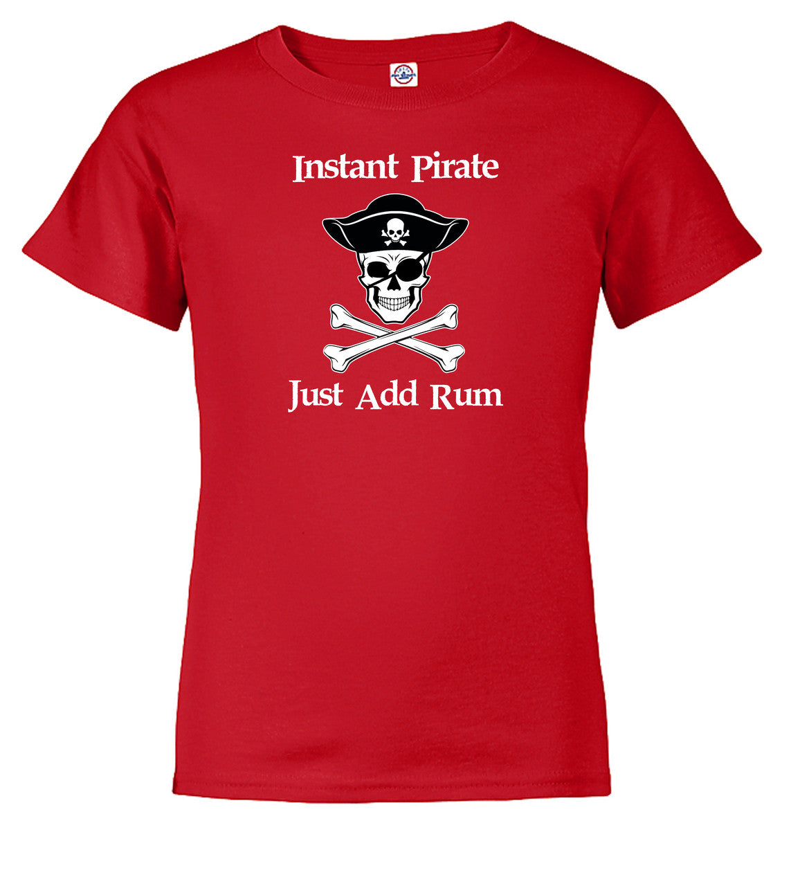 Red Instant Pirate Just Add Rum Youth/Toddler T-Shirt