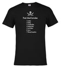 Black Pirate School Curriculum T-Shirt