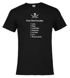 Black Pirate School Curriculum T-Shirt