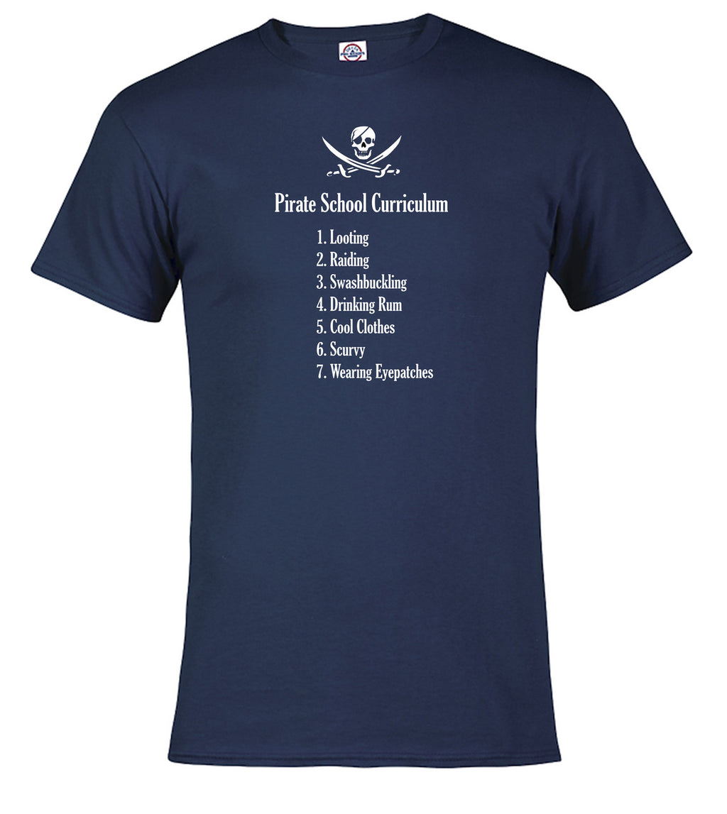 Navy Pirate School Curriculum T-Shirt