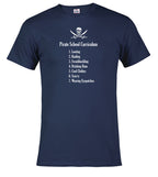 Navy Pirate School Curriculum T-Shirt