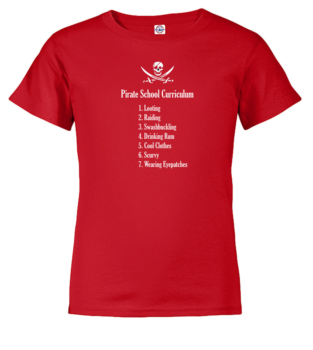 Red Pirate School Curriculum Youth/Toddler T-Shirt