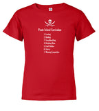 Red Pirate School Curriculum Youth/Toddler T-Shirt