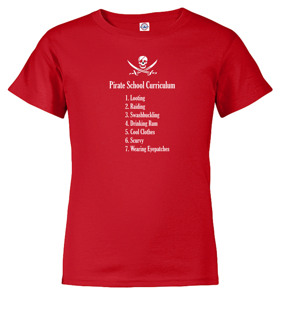 Red Pirate School Curriculum Youth/Toddler T-Shirt