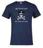 Navy The Pirates are Here T-Shirt