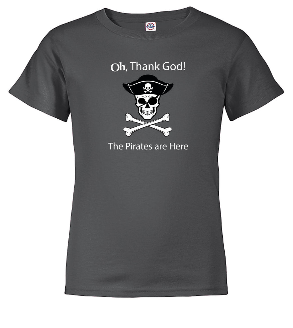 Charcoal The Pirates are Here Youth/Toddler T-Shirt