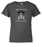 Charcoal The Pirates are Here Youth/Toddler T-Shirt
