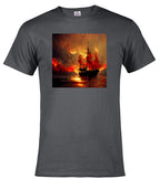 Charcoal Burning pirate T-Shirt