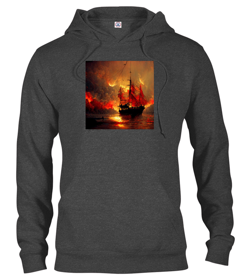 Charcoal Burning pirate Hoodie