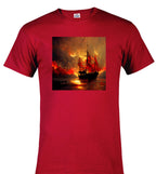 Red Burning pirate T-Shirt