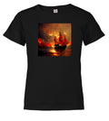 Black Burning pirate Youth/Toddler T-Shirt