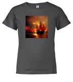 Charcoal Burning pirate Youth/Toddler T-Shirt