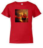 Red Burning pirate Youth/Toddler T-Shirt