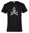 Black Pirate Jolly Roger T-Shirt