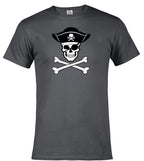 Charcoal Pirate Jolly Roger T-Shirt