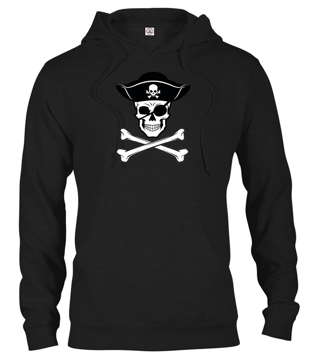 Black Pirate Jolly Roger Hoodie