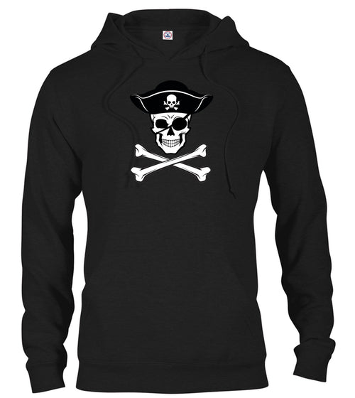 Black Pirate Jolly Roger Hoodie