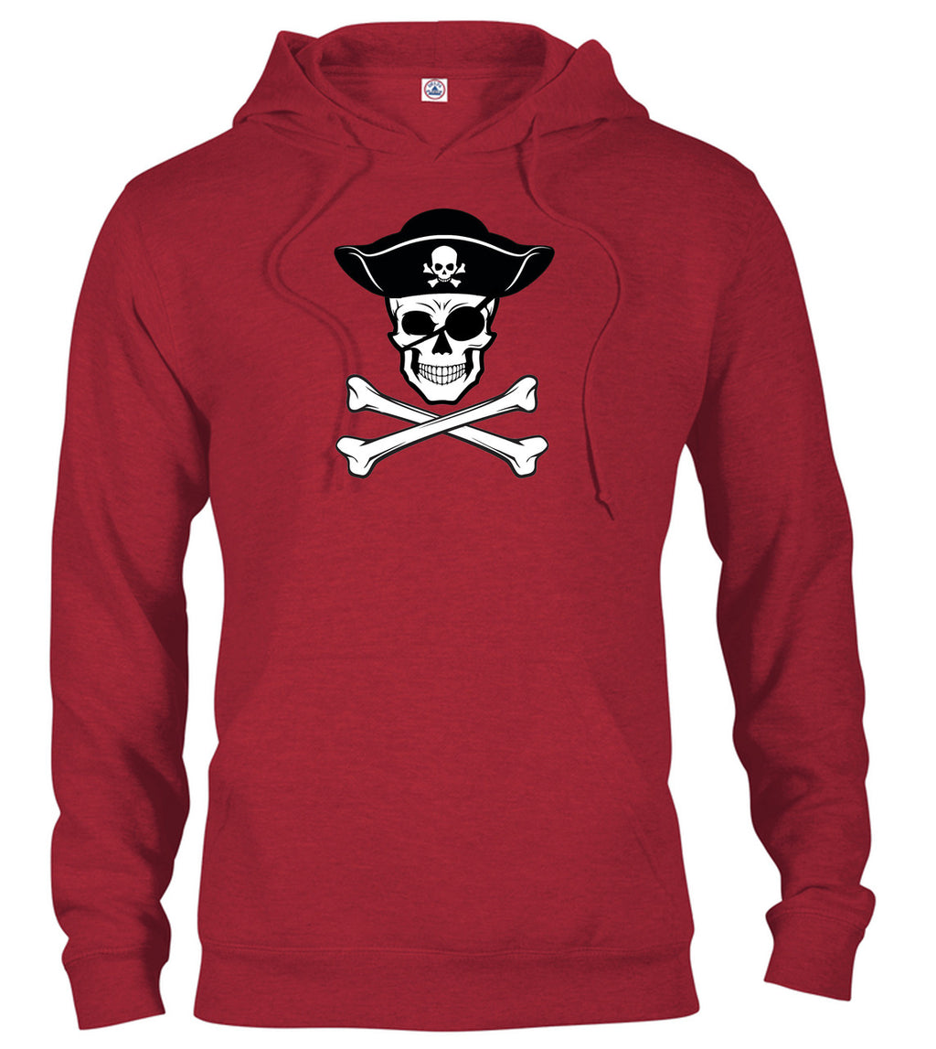 Red Pirate Jolly Roger Hoodie
