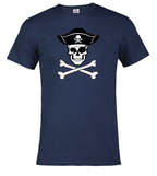 Navy Pirate Jolly Roger T-Shirt