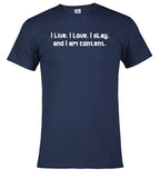Navy I Live T-Shirt