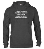 Charcoal The Strength of Steel Hoodie