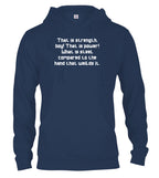 Navy The Strength of Steel Hoodie