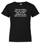 Black The Strength of Steel Youth/Toddler T-Shirt
