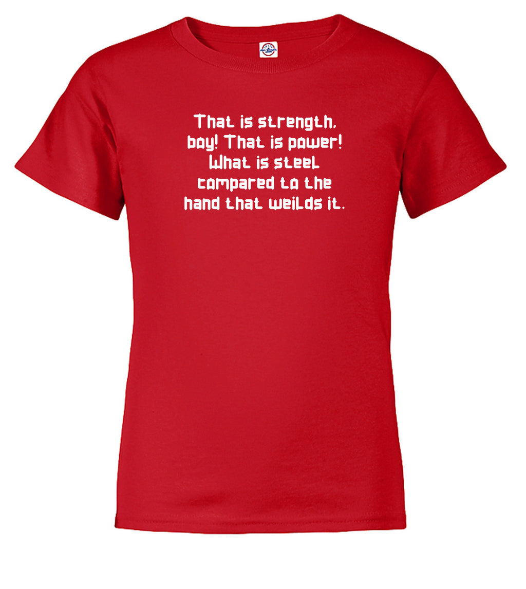 Red The Strength of Steel Youth/Toddler T-Shirt