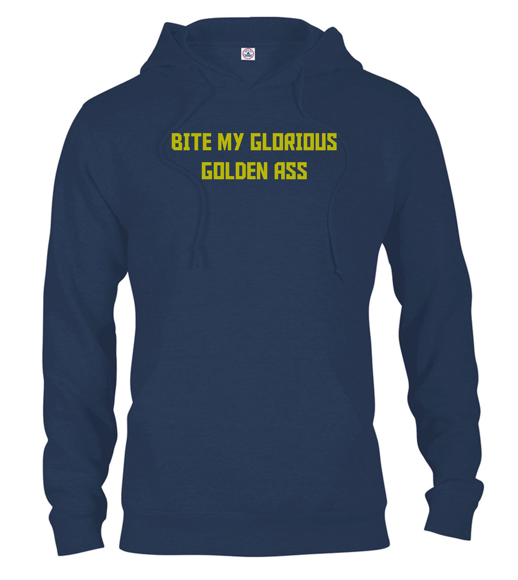 Navy Bite My Glorious Golden Ass Hoodie