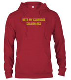 Red Bite My Glorious Golden Ass Hoodie