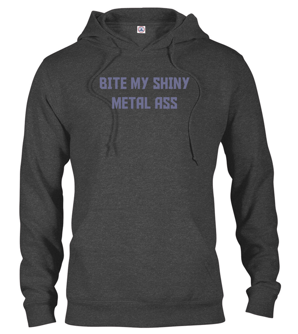 Charcoal Bite My Shiny Metal Ass Hoodie
