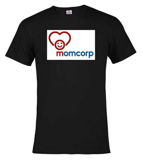 Black Momcorp Logo T-Shirt