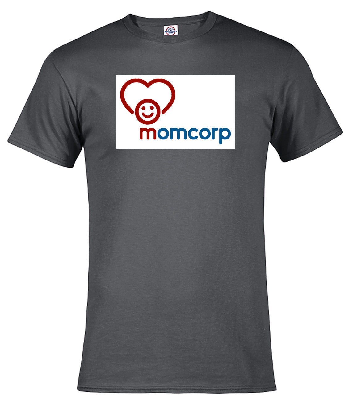 Charcoal Momcorp Logo T-Shirt