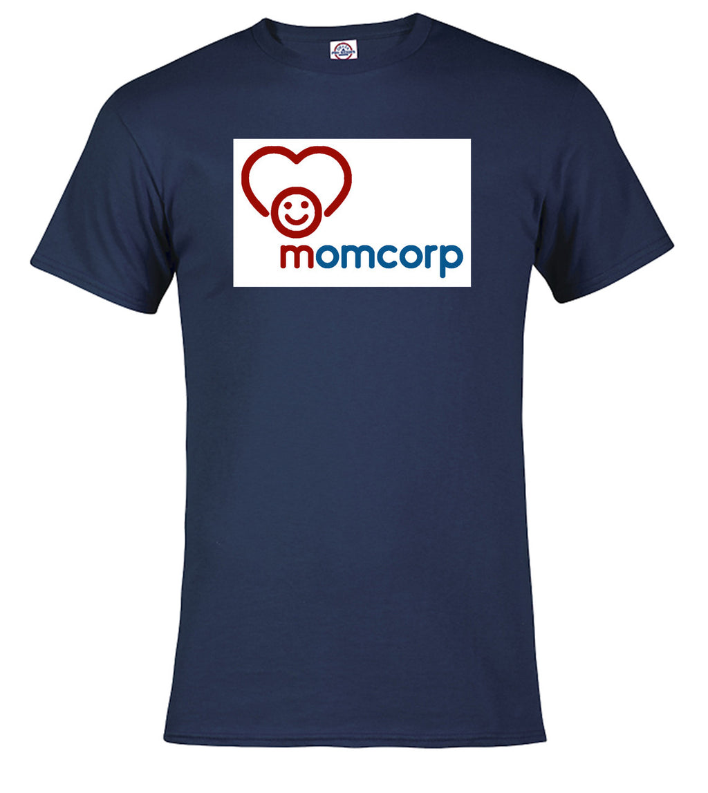 Navy Momcorp Logo T-Shirt