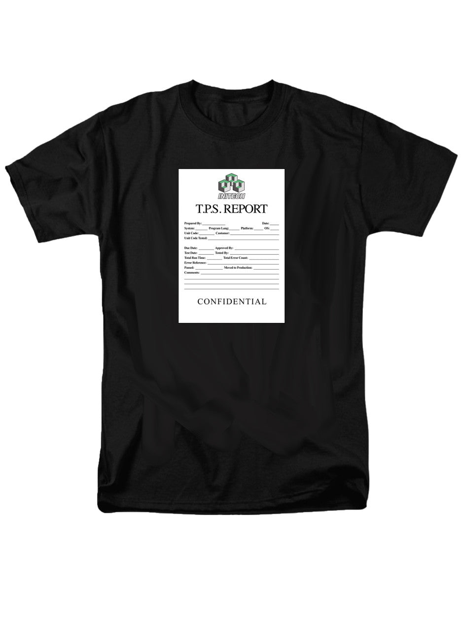 Black TPS Report T-Shirt