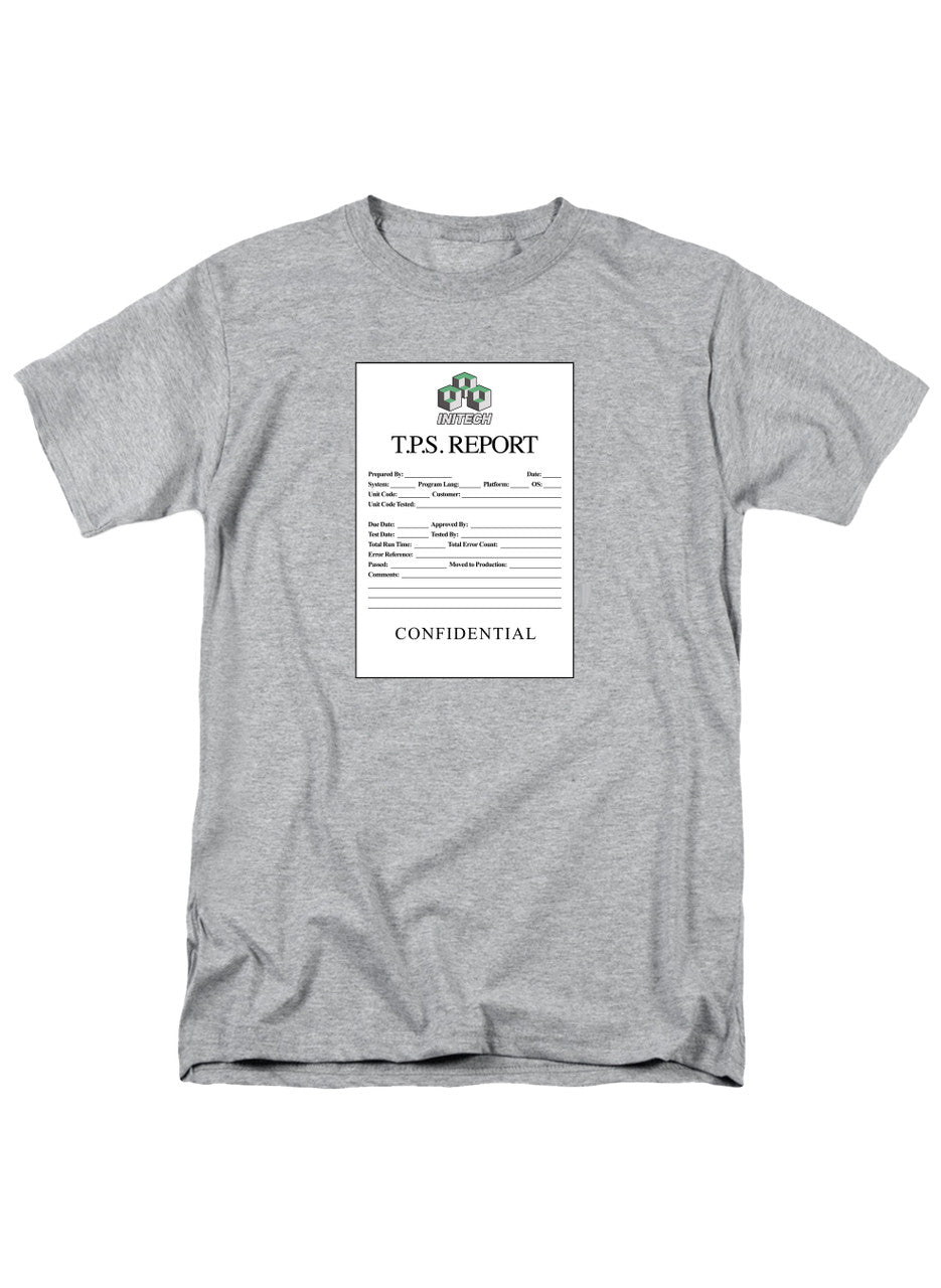 Gray TPS Report T-Shirt