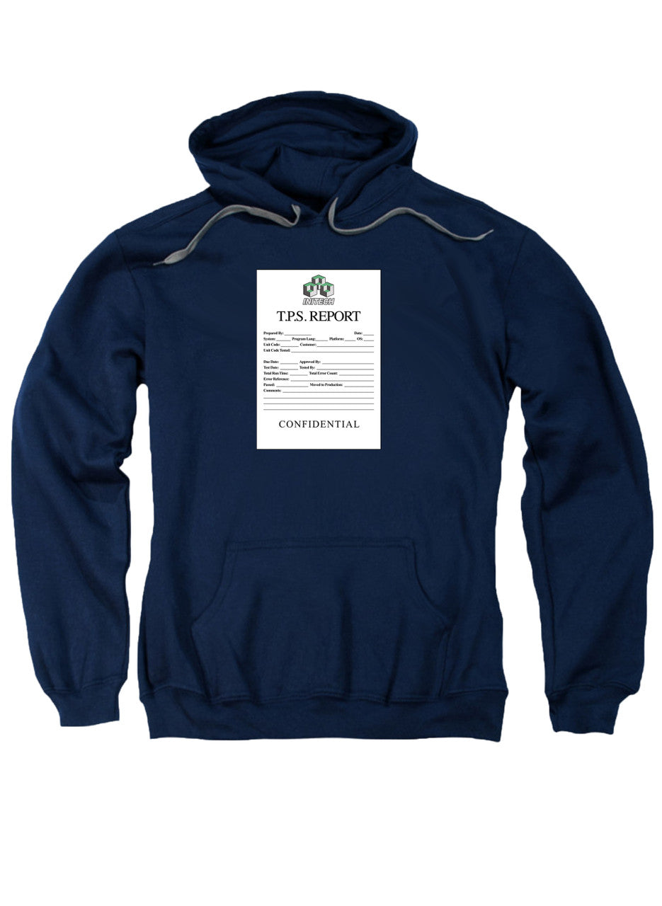 Navy TPS Report Hoodie