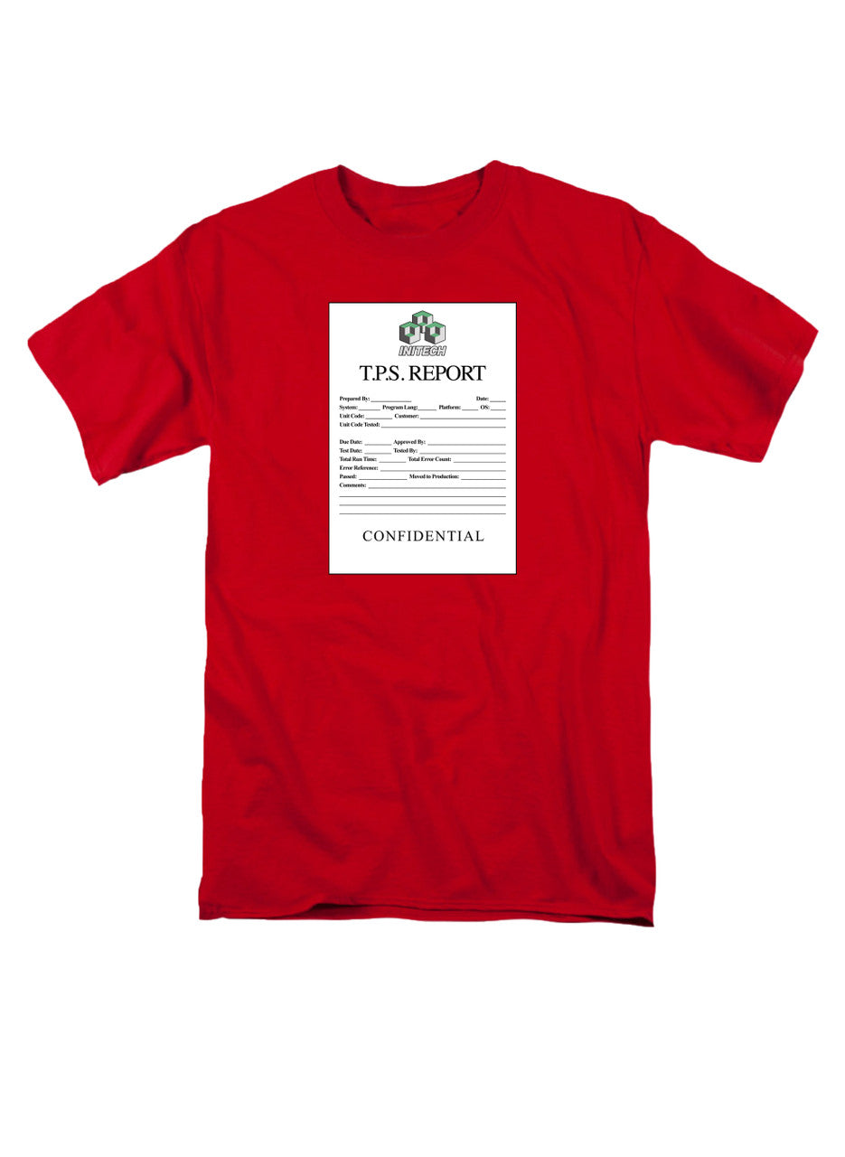 Red TPS Report T-Shirt